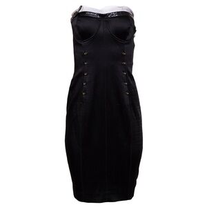 Christian Dior S/S 2001 Sleeveless Black Bustier Dress